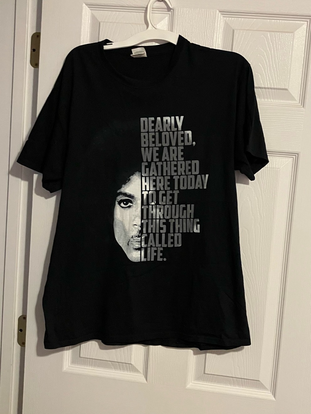 Vintage Prince Dearly Beloved Shirt Mens L Black Grey Y2K Band Tee